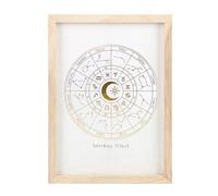 KDMD Off White Astrology Wheel Framed Wall Art Print KDMD White