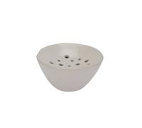 KDMD Off White Ceramic Flower Frog for Floral Arrangements KDMD White