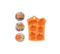 KDMD Orange Halloween Figures Silicone Mould For Cake Soap Candle KDMD Orange
