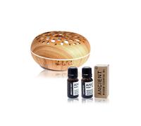 KDMD Oslo Aroma Diffuser Set with 2 Essential Oil Blends - Relax & Refresh in Brown KDMD Brown