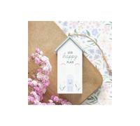 KDMD Our Happy Place Hanging House Decoration in White KDMD White