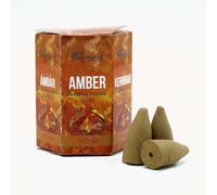 KDMD Pack of 10 Masala Backflow Incense - Amber in Brown KDMD Brown
