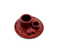 KDMD Palo Santo Stick & Smudge Holder - Mandala - Red with Heart Gloss KDMD Red
