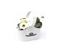 Kdmd Pastel Green Bath Flower Bouquet Gift Bag 6 Roses Green