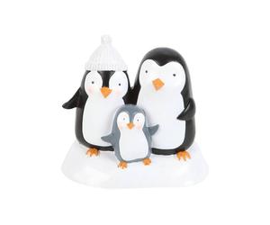 KDMD Penguin Family Resin Ornament in Black KDMD Black