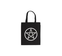 KDMD Pentagram Polycotton Tote Bag in Black KDMD Black