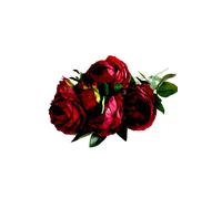 KDMD Peony Bush Burgundy Artificial Flowers KDMD Burgundy