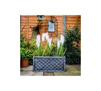 Pewter Lazio Trough 70Cm - Grey