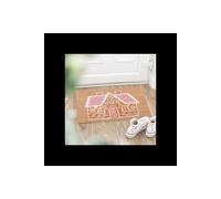 KDMD Pink Gingerbread House Doormat Welcome Christmas Front Door | Size: Medium KDMD Multicolor Medium