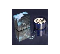 KDMD Pisces Zodiac Crystal Candle & Gemstone Bracelet Set in Blue KDMD Blue