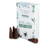 KDMD Plant Based Backflow Incense Cones - Aloe Vera in White KDMD White
