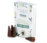 KDMD Plant Based Backflow Incense Cones - Citronella & Lemongrass in White KDMD White