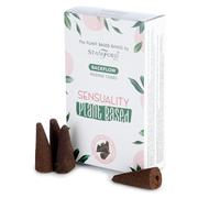 KDMD Plant Based Backflow Incense Cones - Sensuality in White KDMD White
