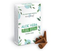 KDMD Plant Based Incense Cones - Aloe Vera in White KDMD White