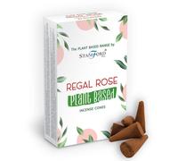 KDMD Plant Based Incense Cones - Regal Rose in White KDMD White