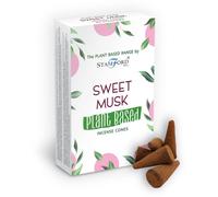 KDMD Plant Based Incense Cones - Sweet Musk in White KDMD White
