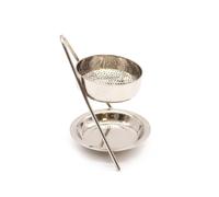 KDMD Plated Brass Resin Incense Warmer - Fixed in Silver KDMD Silver