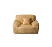 KDMD Polar Fleece Knitted Stretch One Seat Sofa Slipcover Beige KDMD Beige
