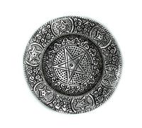 KDMD Polished Aluminium Pentagram Incense Holder 11.5cm in Silver KDMD Silver