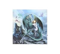 KDMD Protector of Magick Light Up LED Canvas Plaque in Teal KDMD Teal