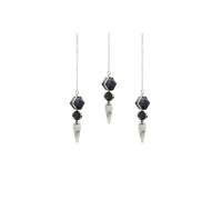 KDMD Psychic Gateway Three Piece Pendulum Fluorite, Labradorite & Moonstone KDMD Multicolor One Size
