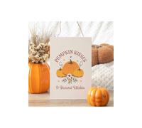 KDMD Pumpkin Kisses & Harvest Wishes Hanging Sign in Cream KDMD Cream
