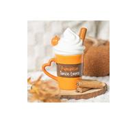 KDMD Pumpkin Spice Latte Shaped Lidded Mug in Orange KDMD Orange