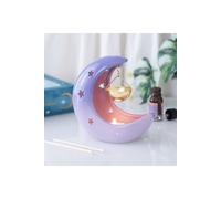 KDMD Purple Pastel Crescent Moon Hanging Oil Burner - Ceramic Warmer KDMD Purple