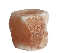 KDMD Quality Natural Salt Candle Holder in Orange KDMD Orange