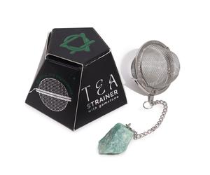 KDMD Raw Crystal Gemstone Tea Strainer - Green Aventurine KDMD Green