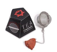 KDMD Raw Crystal Gemstone Tea Strainer - Red Jasper KDMD Red