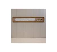 KDMD Rectangle Wooden Sign for Cosy Living Spaces in Brown KDMD Brown