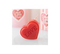 KDMD Red Heart-Shaped Valentine's Day Candle - Romantic Gift & Decor KDMD Red