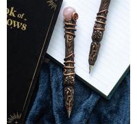 KDMD Romance Rose Quartz Crystal Wand Pen in Pink KDMD Pink