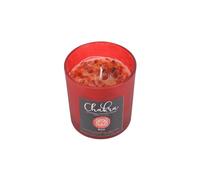 KDMD Root Chakra Strawberry Crystal Chip Candle in Red KDMD Red