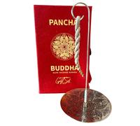 KDMD Rope Incense & Silver Plated Holder Set - Pancha Buddha KDMD Silver