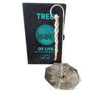 KDMD Rope Incense & Silver Plated Holder Set - Tree of Life KDMD Silver