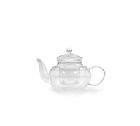 KDMD Round Pearl Glass Infuser Teapot 400ml - Easy Brew & Gift Box in Clear KDMD Clear