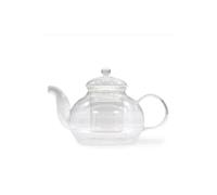KDMD Round Pearl Glass Infuser Teapot 800ml - Elegant & Easy Brewing in Clear KDMD Clear