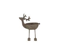 KDMD Rustic Metal Reindeer Bowl - Handcrafted Decor & Serveware in Light Brown KDMD Light Brown