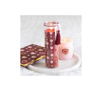 KDMD Sacred Heart Black Fig Tube Candle - 55H Scented Home Decor Gift in Red KDMD Red