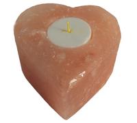 KDMD Salt Candle Holder - Med Heart in Orange KDMD Orange