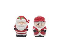 KDMD Santa & Wife Salt & Pepper Shakers 2 Pack in Red KDMD Red