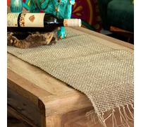KDMD Seagrass Fringe Natural Table Runner - 150cm in Brown KDMD Brown