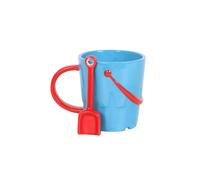KDMD Seaside Bucket Shaped Ceramic Mug with Spade Spoon - Blue & Playful KDMD Blue