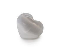 KDMD Selenite Heart - 3-4cm in Grey KDMD Grey