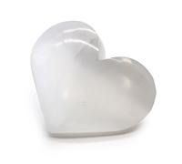 KDMD Selenite Heart - 5-6 cm in Grey KDMD Grey One Size