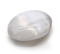 KDMD Selenite Palm Stone - 6.5 cm in Grey KDMD Grey