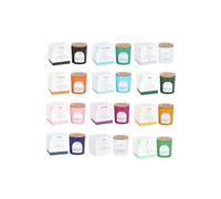 KDMD Set of 12 Zodiac Gemstone Candles in Black KDMD Black