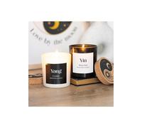 KDMD Set of 2 Yin Yang Black Oud & Coconut Candles in White KDMD White